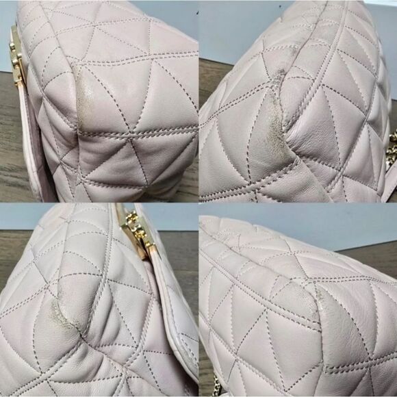 Michael Kors Sloan Large Quilted Chain Convertible Bag in Soft Pink - Picture 12 of 13